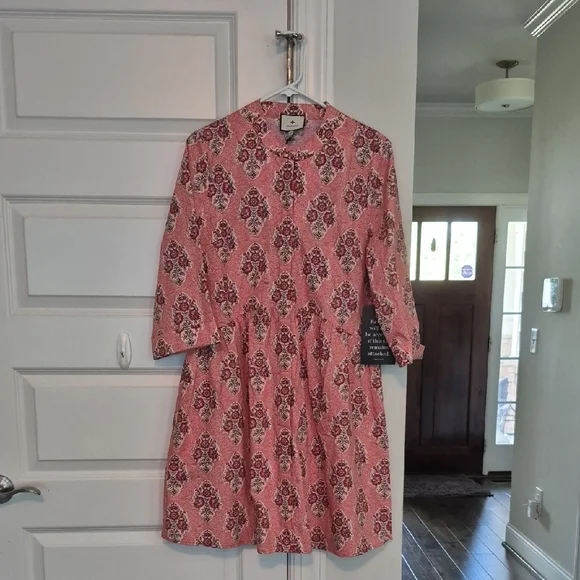 Tuckernuck Pink and White Floral Mini Dress - Picture 1 of 3